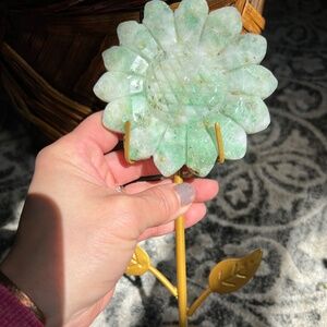 Phoenix flower with metal stand (a) | crystal